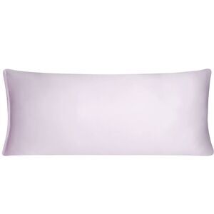 Silky Long Pillow Cover with Zipper, Lavender Gray, Body(21"x48")